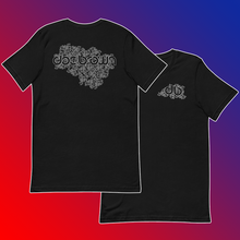 Load image into Gallery viewer, Doc Brown Scatter Tee: Black, Grey, Red, Blue