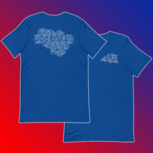 Load image into Gallery viewer, Doc Brown Scatter Tee: Black, Grey, Red, Blue