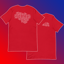 Load image into Gallery viewer, Doc Brown Scatter Tee: Black, Grey, Red, Blue