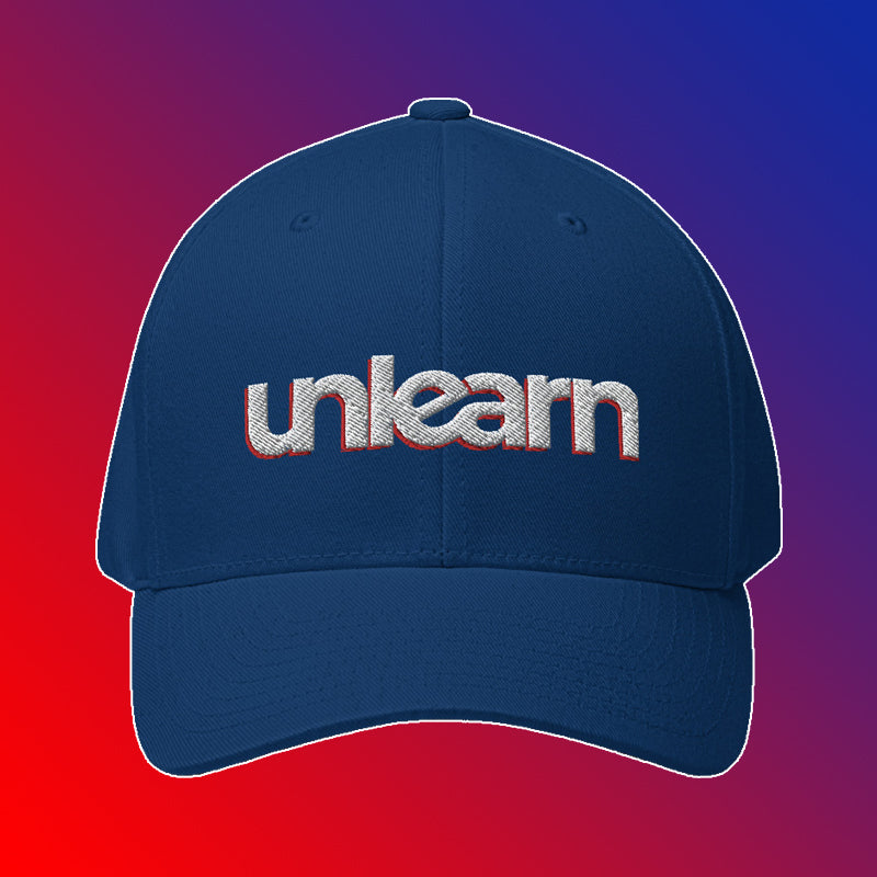 Unlearn Flexfit Hat: Blue